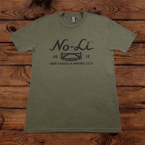 No-Li Bridge Tee - Large (L) Green Spokane Washington